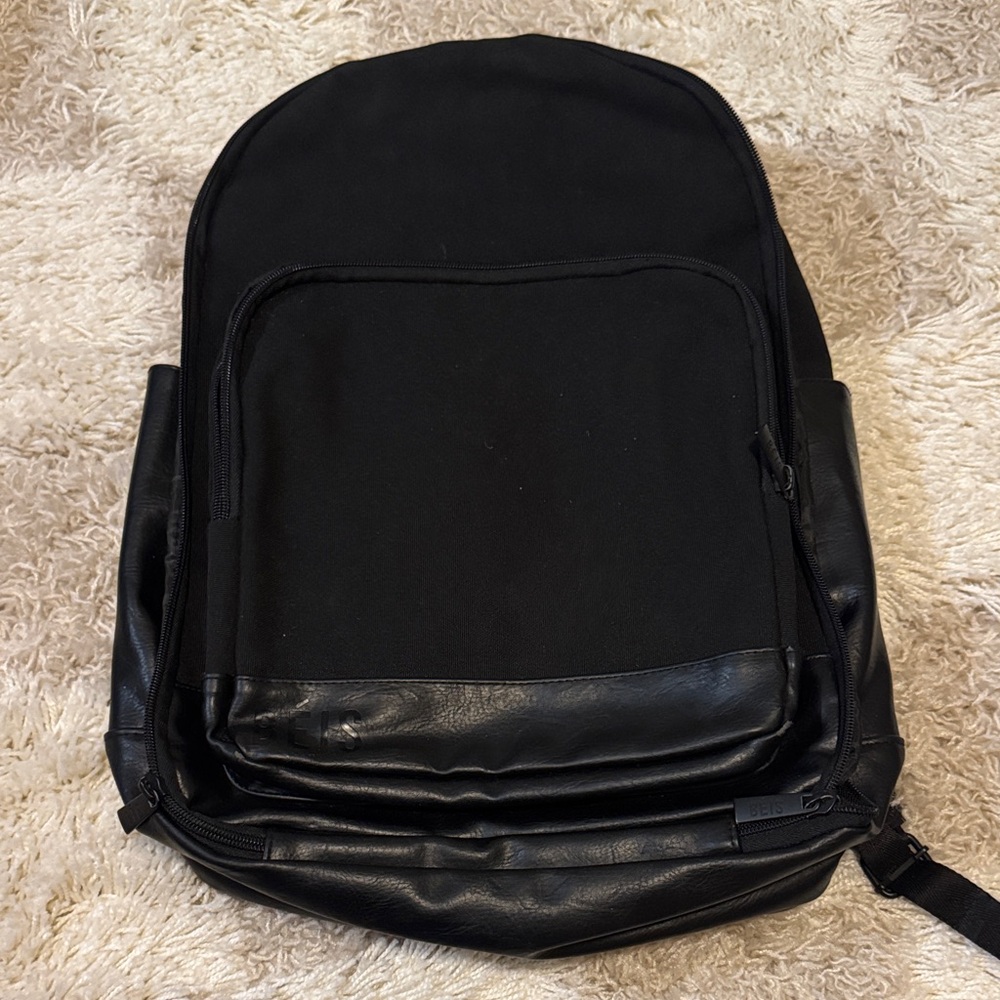 BEIS Black Men's Backpack